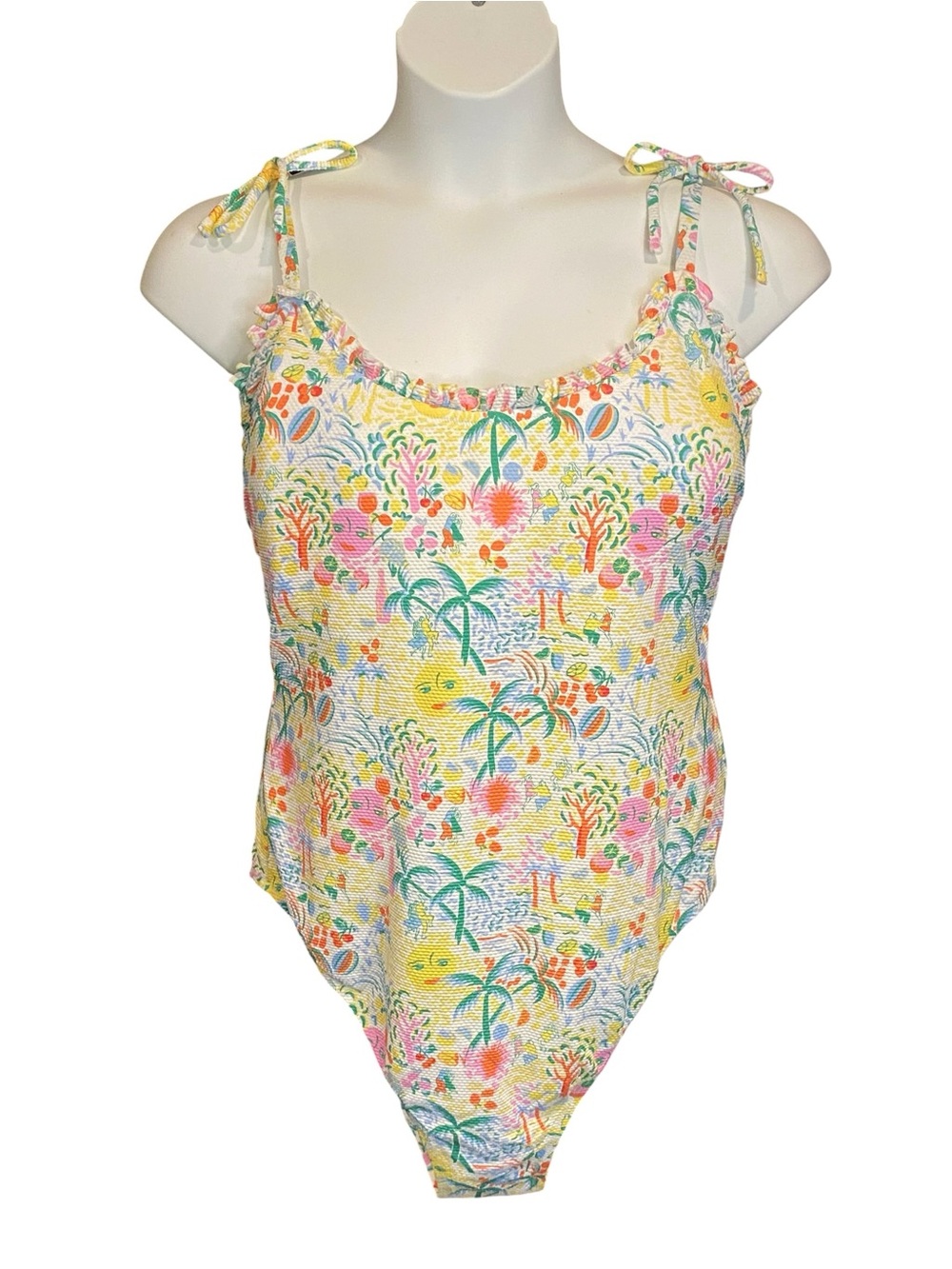 Roller Rabbit x Target Womens One Piece Swimsuit Plus Size 22 NWT Cheeky Multi